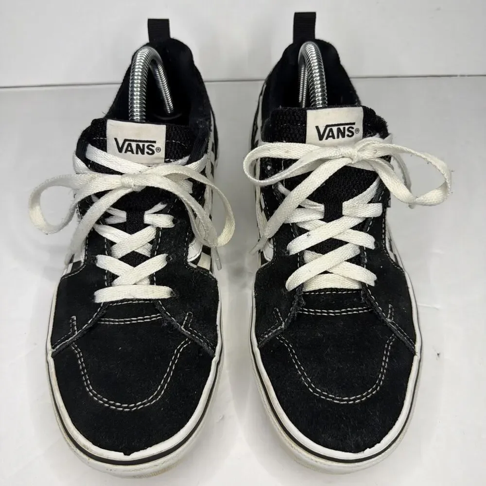 Vans Sneakers Youth 7 Old Skool Checkerboard Black White Skateboard Shoes